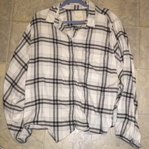 American Eagle XXL Soft grey and white flannel!